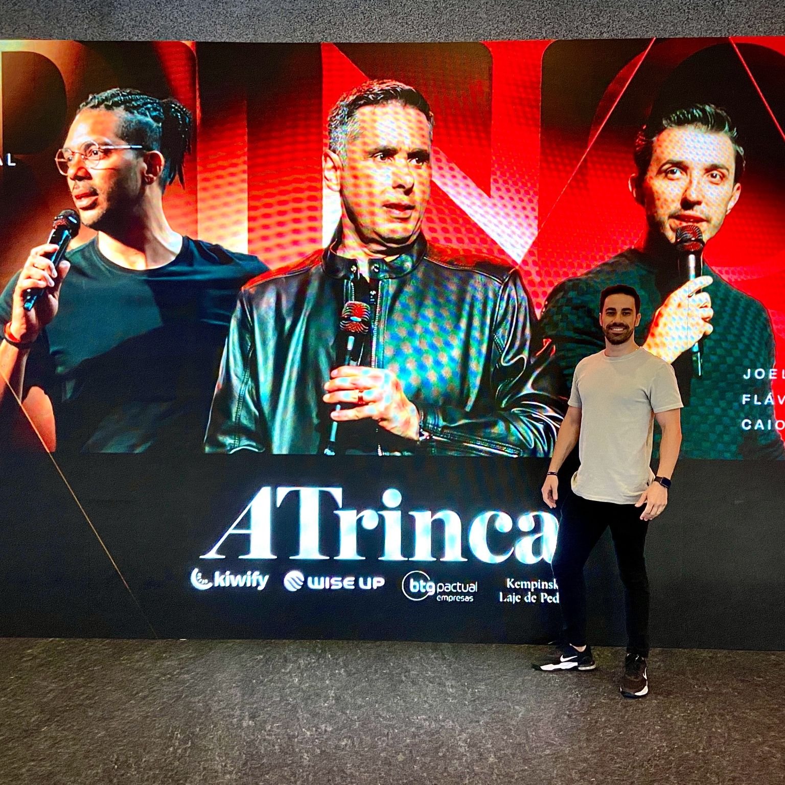 Jeff no evento A Trinca, sobre marketing e liderança